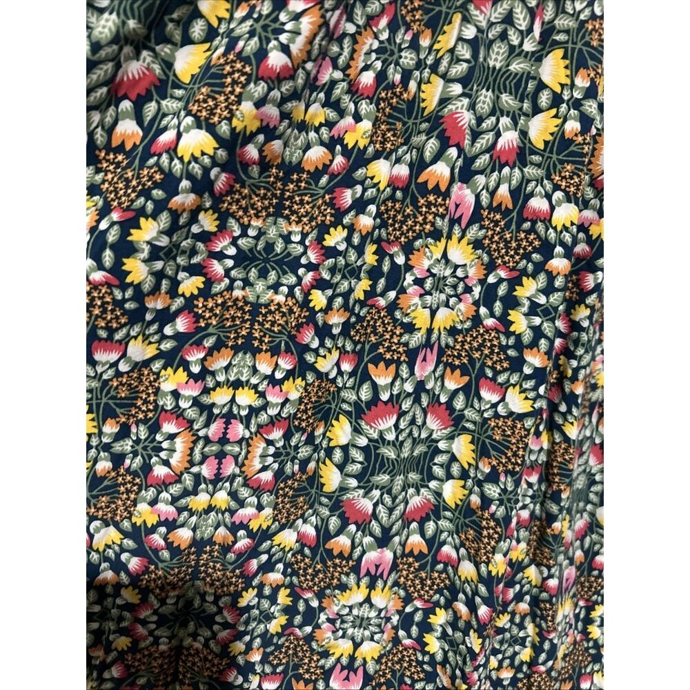 EVIE Green Floral Midi Dress Women’s size M Boho Festival Cottagecore - Picture 7 of 14